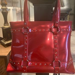 Beijo Red double strap Shoulder Bag